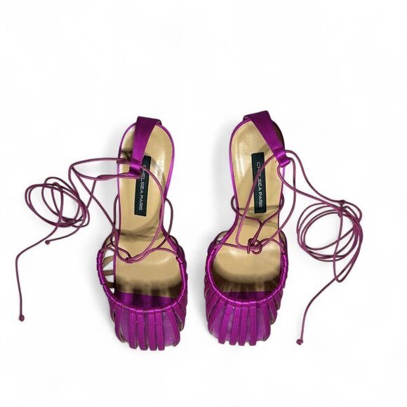 Chelsea Paris Finn High Heel Pump Women's Sz 38 Orchard Pink - Picture 8 of 16